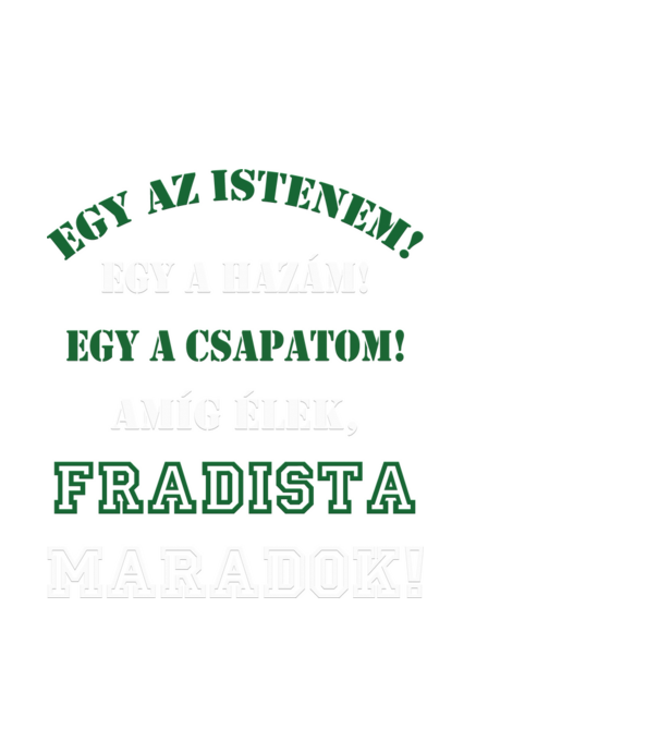 Fradista minta fekete pólón