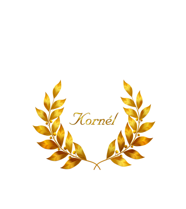 Kornél minta fekete pólón