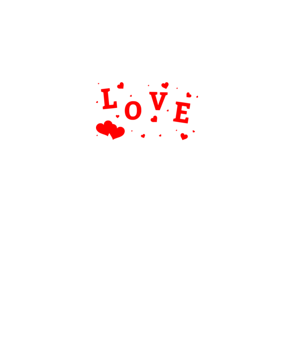 Love színezhető minta fekete pólón