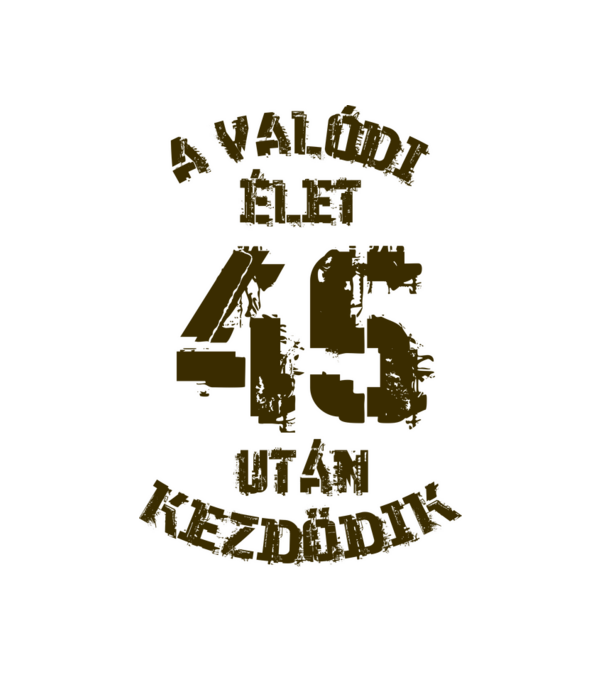 Valódi élet 45 színezhető minta fehér pólón