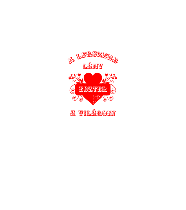 A legszebb lány Eszter minta királykék pólón