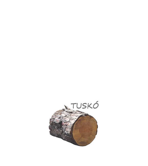 Tuskó minta fehér pólón