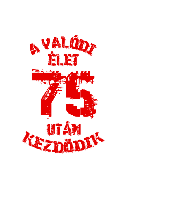 Valódi élet 75 színezhető minta fekete pólón