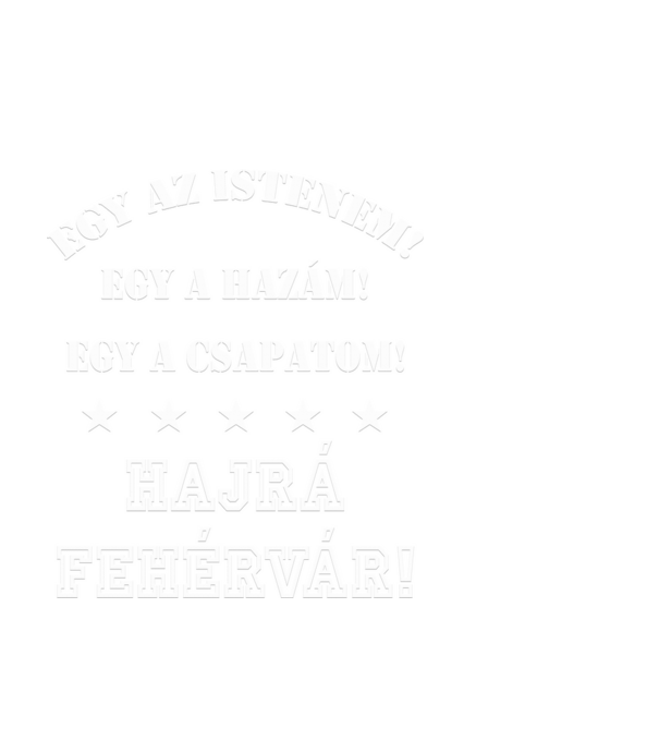 Fehérvári drukker minta fekete pólón