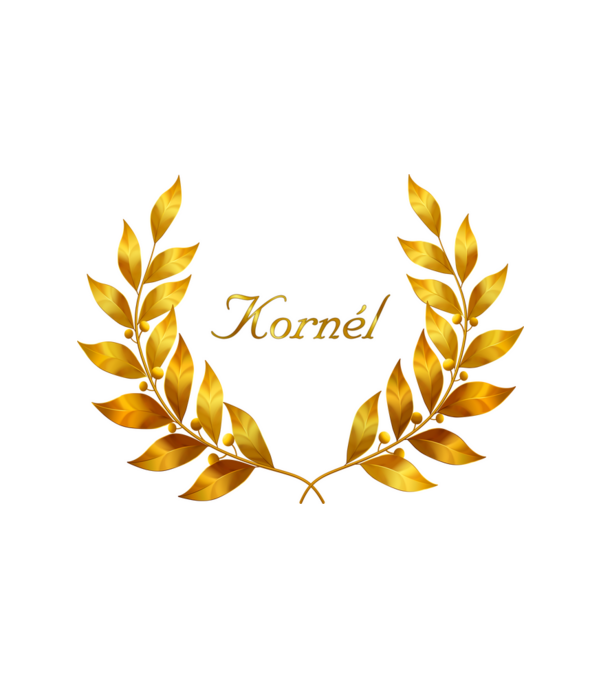 Kornél minta fehér pólón