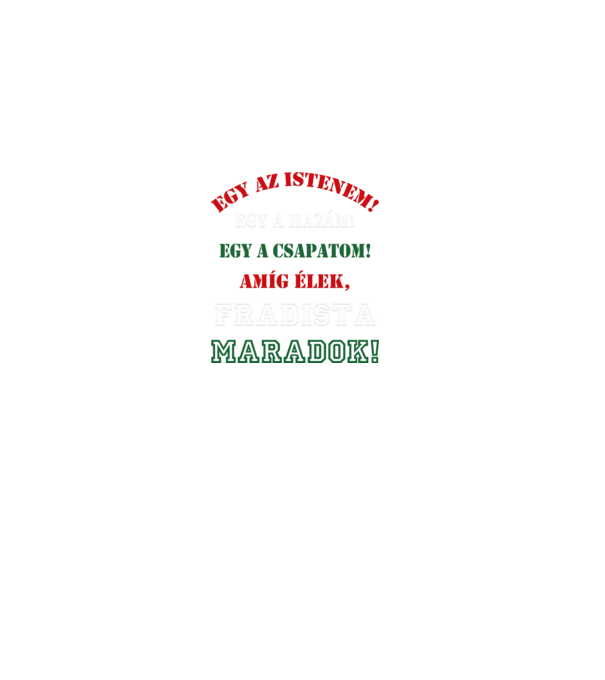 Fradista minta fekete pólón