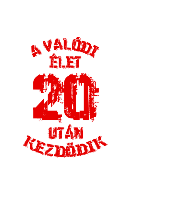 Valódi élet 20 színezhető minta fehér pólón
