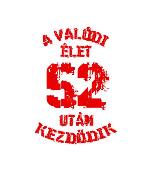 Valódi élet 52 színezhető minta fehér pólón