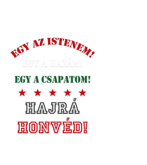 Honvéd drukker minta fekete pólón