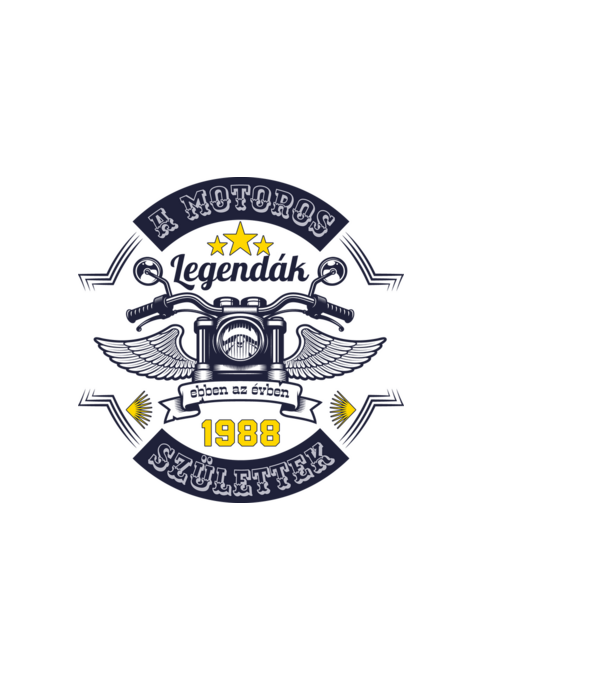 Motoros legendák 1988 minta homokszín pólón