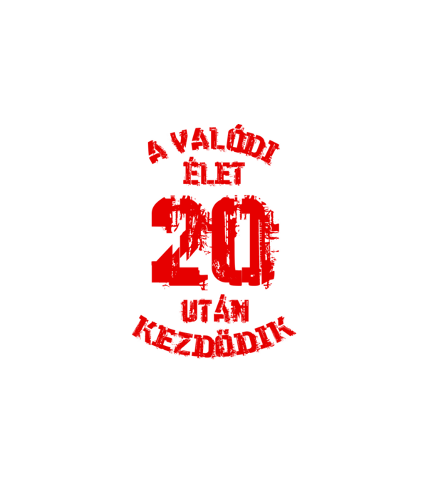 Valódi élet 20 színezhető minta fehér pólón