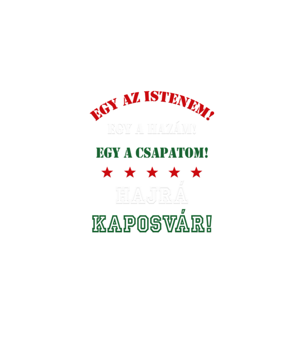 Kaposvári drukker minta fekete pólón