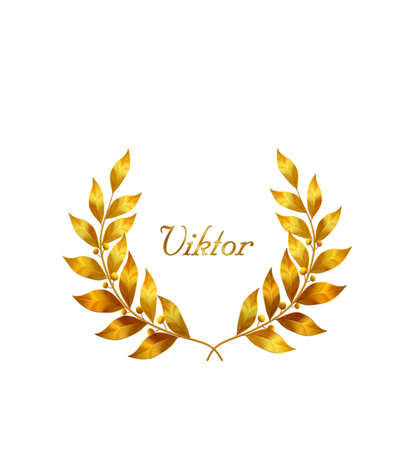 Viktor minta fehér pólón