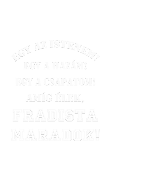 Fradista minta fekete pólón