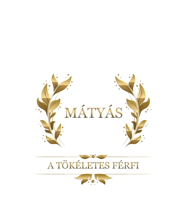 Mátyás minta fekete pólón