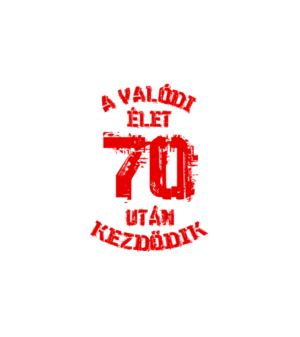 Valódi élet 70 színezhető minta fehér pólón