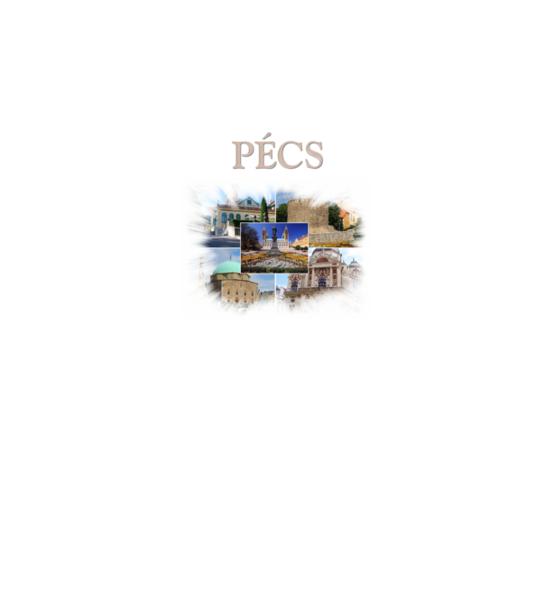 Pécs minta fekete pólón