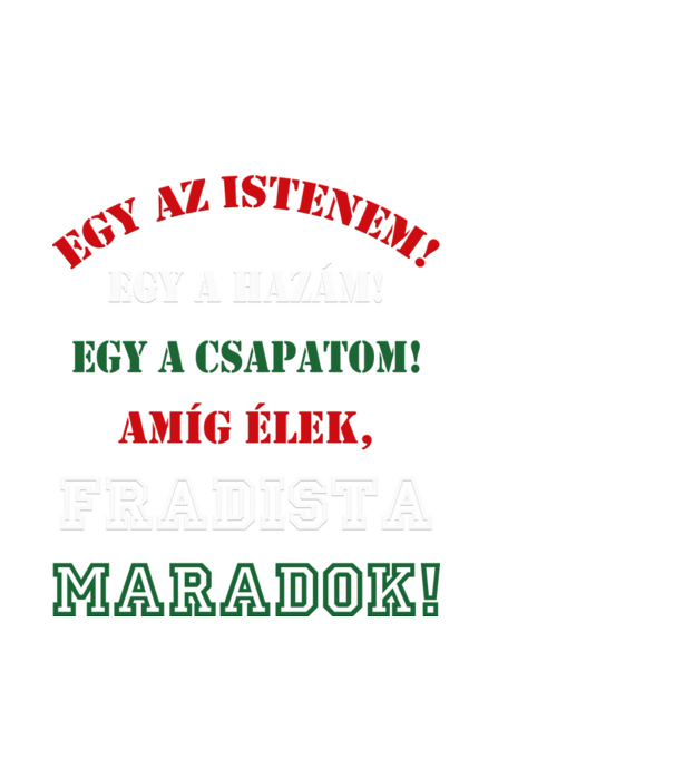 Fradista minta fekete pólón