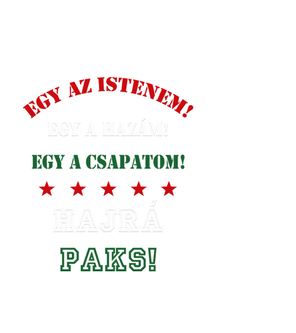 Paks minta fekete pólón