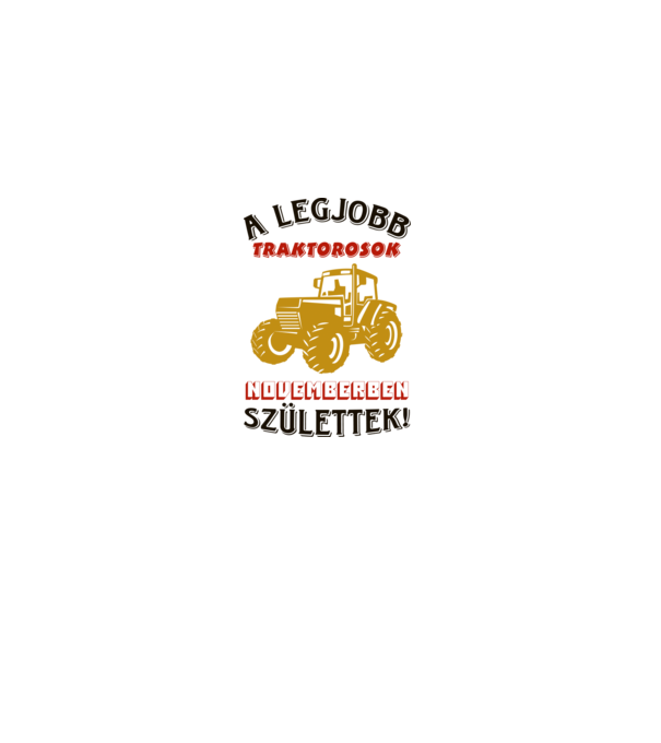 Traktoros szülinapja minta szürke pólón