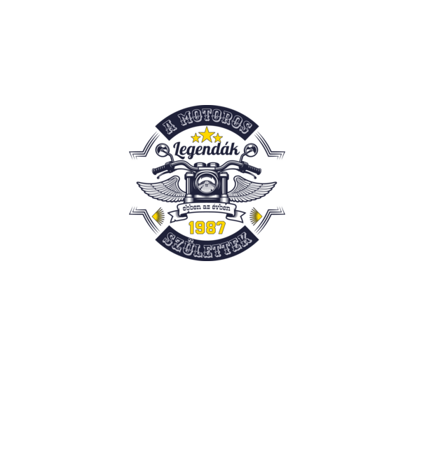 Motoros legendák 1987 minta szürke pólón