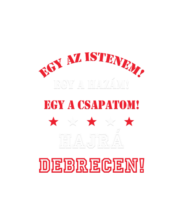 Debreceni drukker minta fehér pólón
