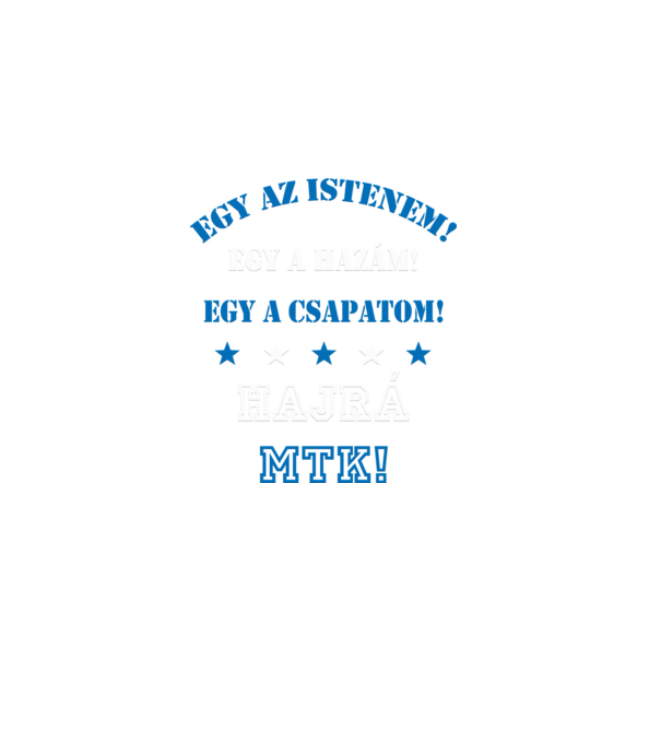 MTK-s drukker minta sötétkék pólón