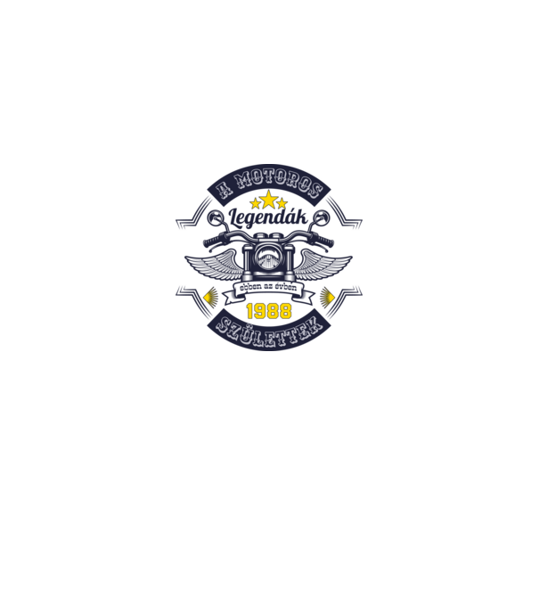 Motoros legendák 1988 minta királykék pólón