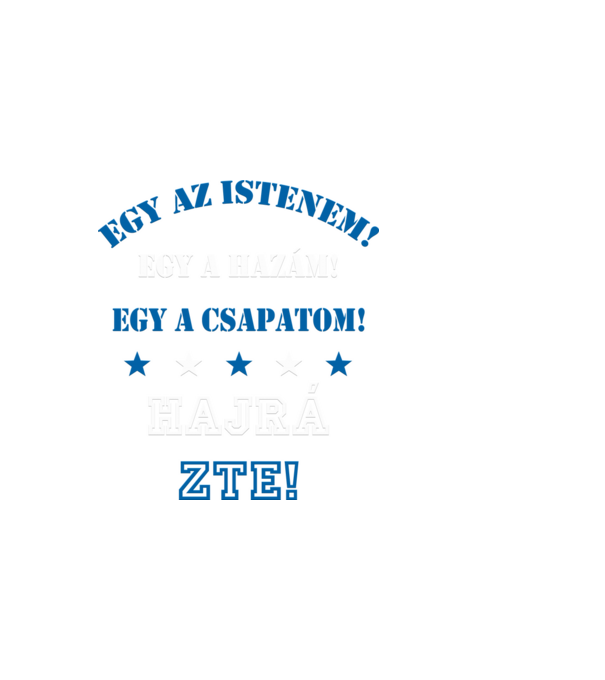 ZTE minta fekete pólón