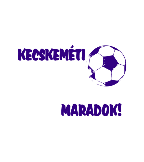 Kecskeméti drukker minta fehér pólón