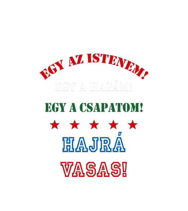 Vasas drukker minta fehér pólón