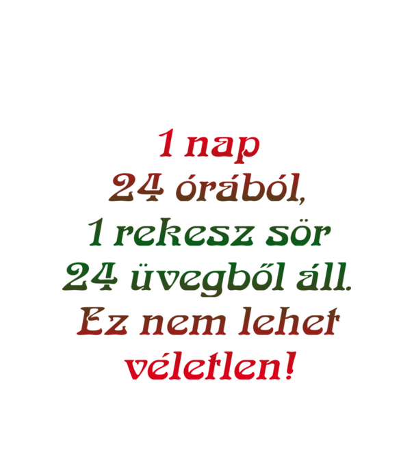 Sör minta fehér pólón