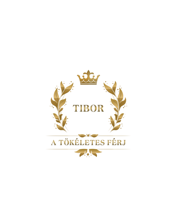Tibor minta fekete pólón
