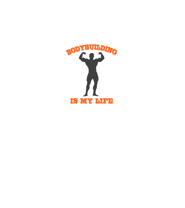 Body Building minta fehér pólón