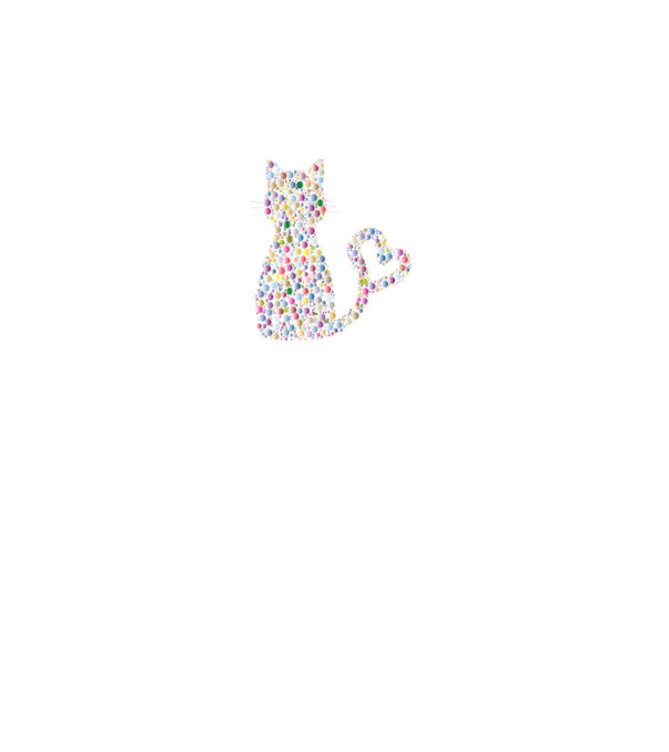 Colorful Cat 5 minta piros pólón