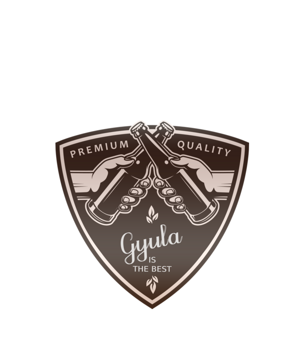 Gyula minta fekete pólón