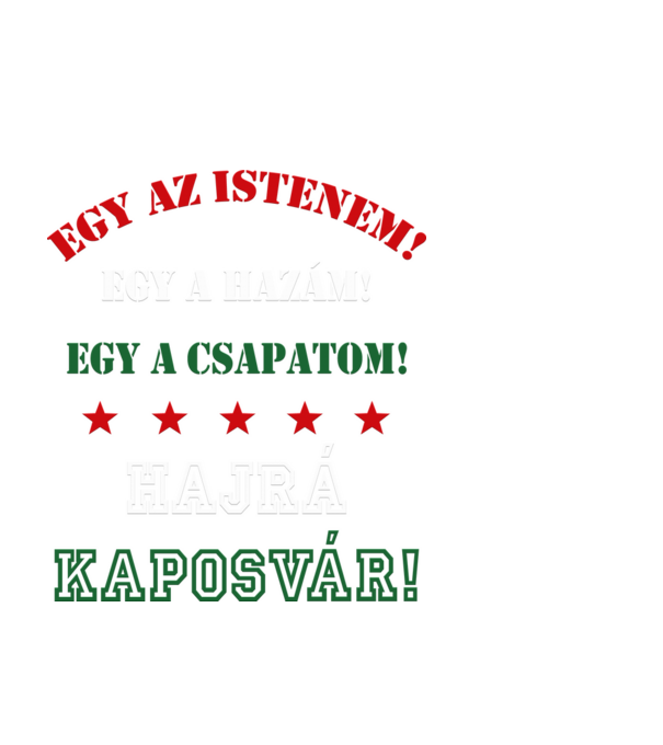 Kaposvári drukker minta fekete pólón