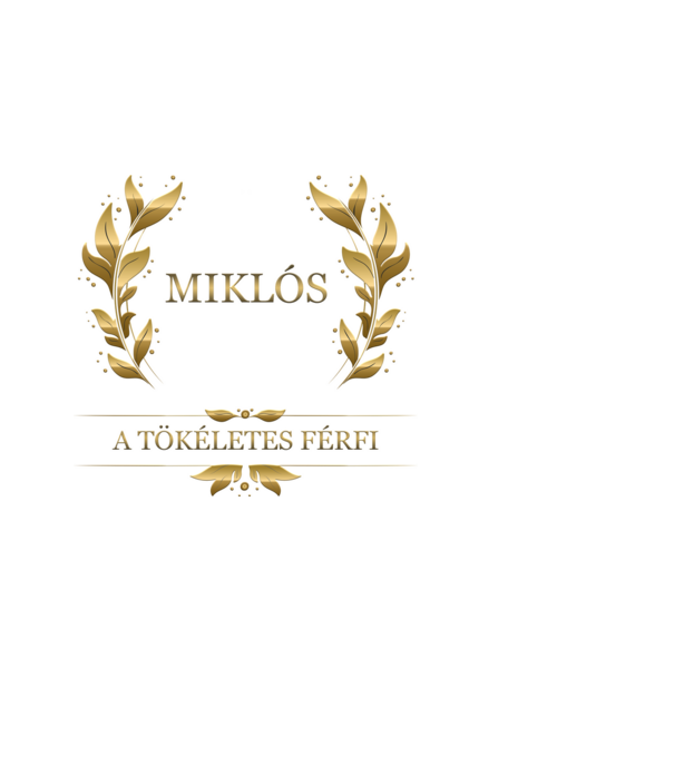 Miklós minta fekete pólón