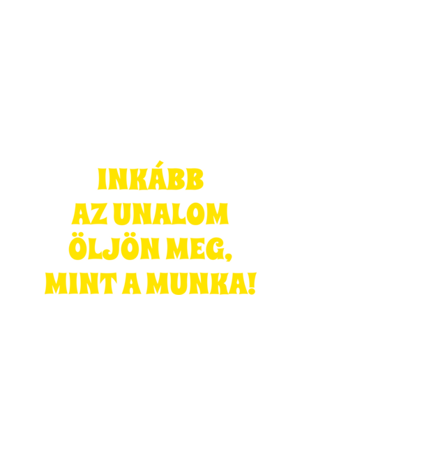 Munka minta fehér pólón