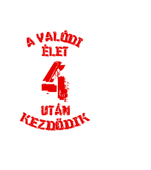 Valódi élet 4 színezhető minta világoskék pólón