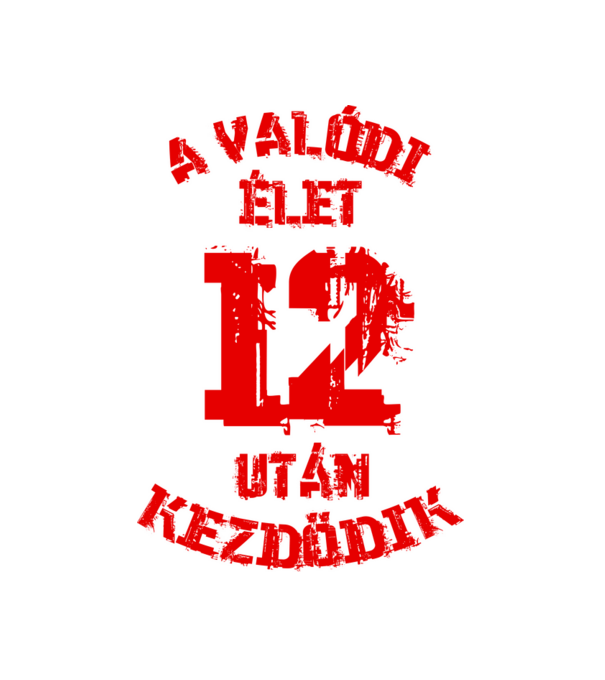 Valódi élet 12 színezhető minta fehér pólón
