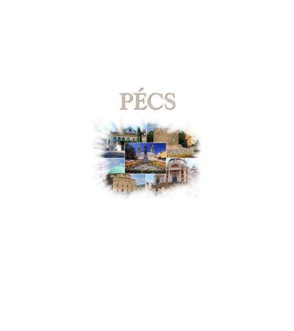 Pécs minta fekete pólón