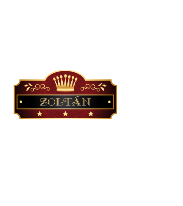 Zoltán minta fehér pólón