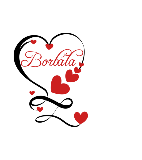 Borbála minta fehér pólón
