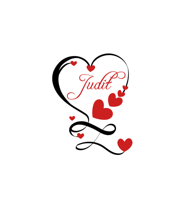 Judit minta fehér pólón