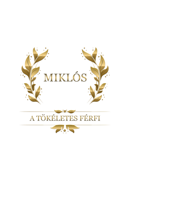 Miklós minta fehér pólón