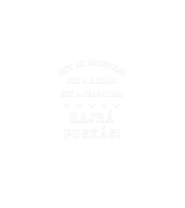 Puskás drukker minta szürke pólón