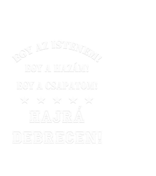Debreceni drukker minta fekete pólón
