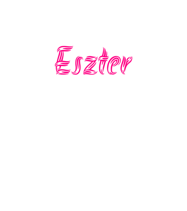 Eszter minta fehér pólón