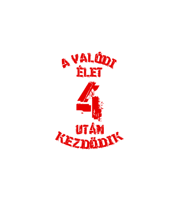 Valódi élet 4 színezhető minta fehér pólón
